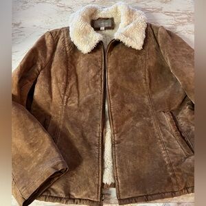 Croft & Barrow Brown leather jacket
